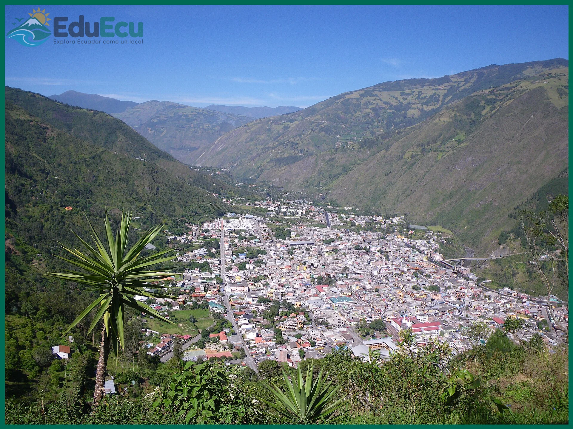 Clima cálido y húmedo de los pueblos termales de la sierra frente al frío andino