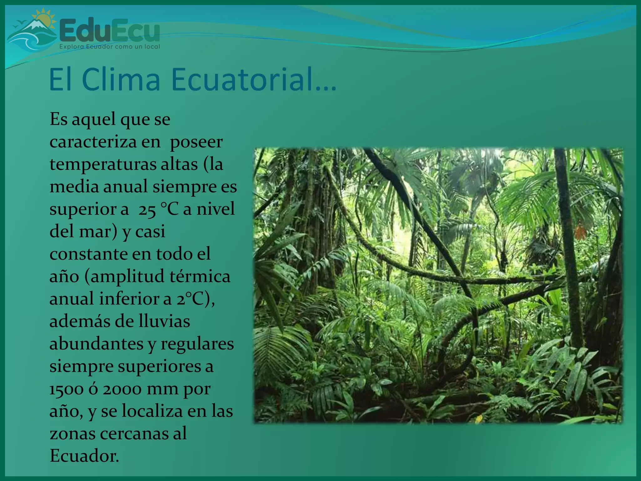 Cómo es el clima en la Amazonía del Ecuador por meses
