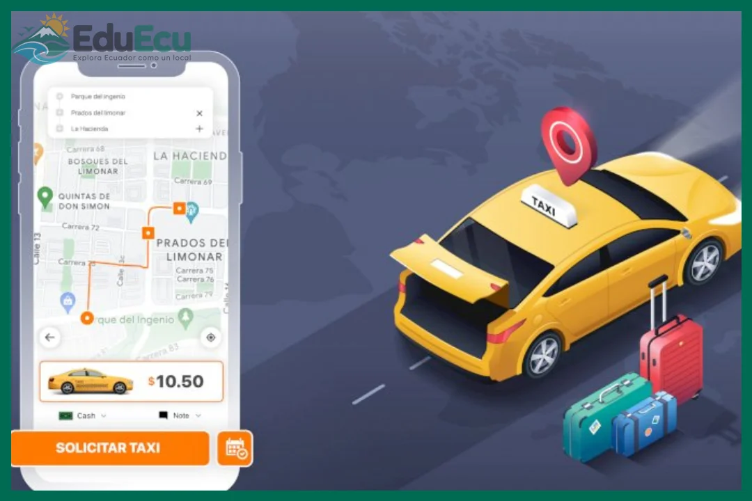 Cómo pedir un taxi o app de transporte en Ecuador