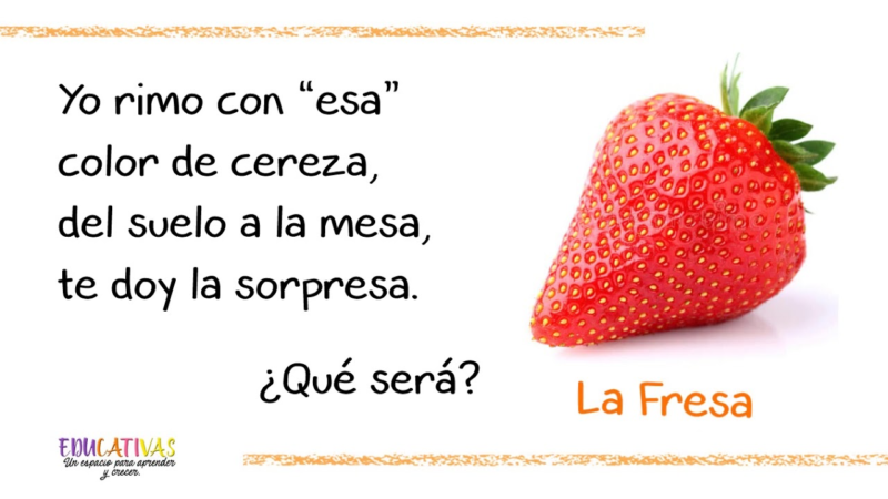 Adivinanzas Difíciles con Respuesta de Frutas