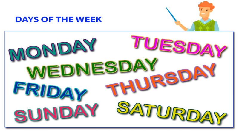 Días de la Semana en Inglés
