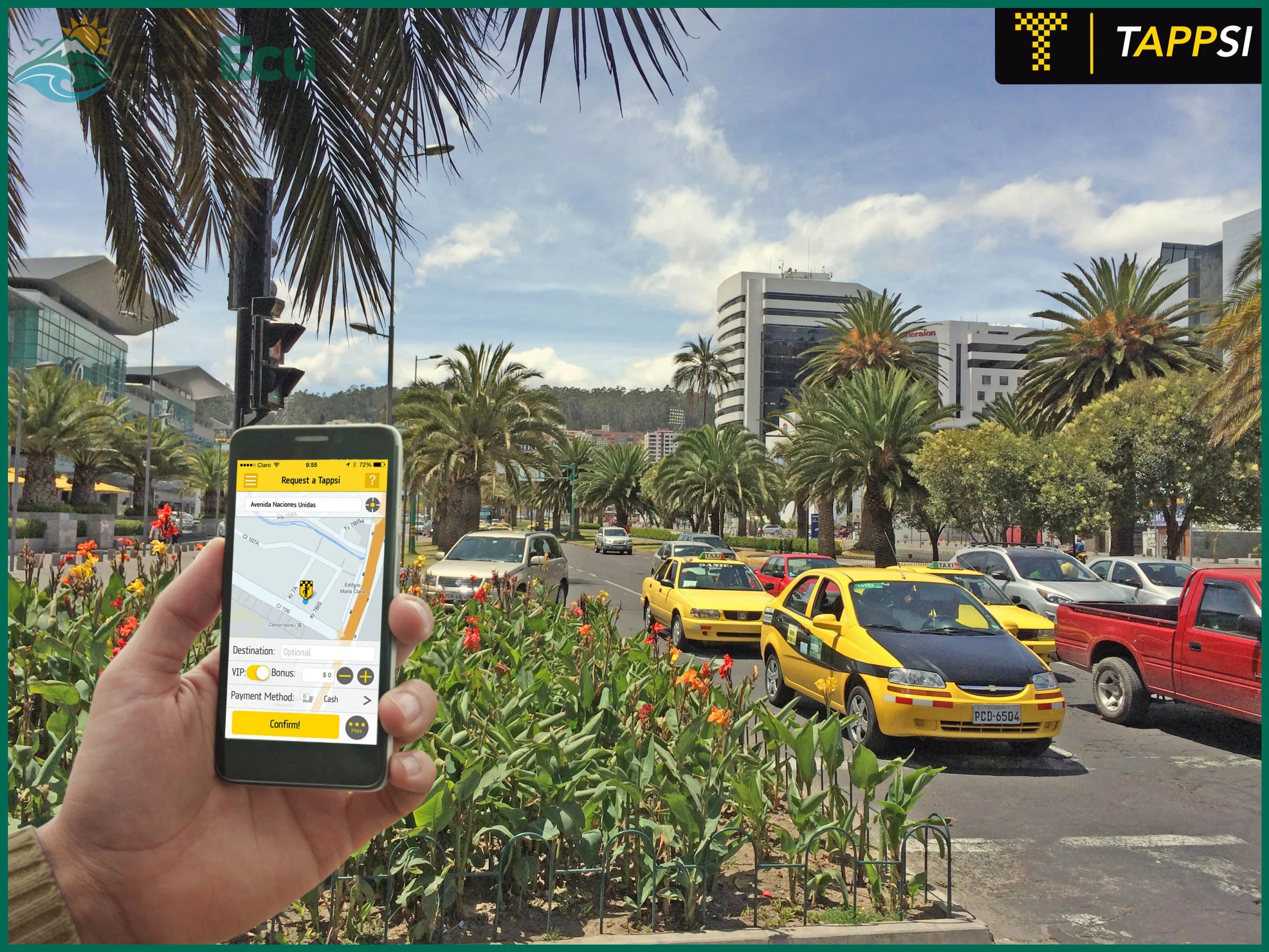 Smartphone con GPS activado y conexión a datos móviles
